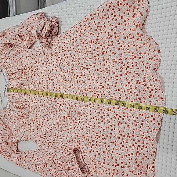 Cotton Candy LA pink floral summer dress, Size M open tie back pink red - Picture 12 of 13